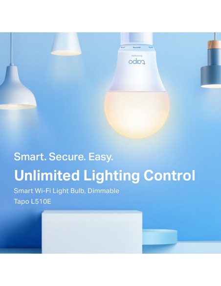 TP-Link TAPO L510E(2-PACK) iluminación inteligente Bombilla inteligente Wi-Fi Blanco 8,7 W