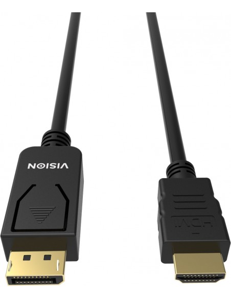 Vision TC 1MDPHDMI BL adaptador de cable de vídeo 1 m DisplayPort HDMI tipo A (Estándar) Negro