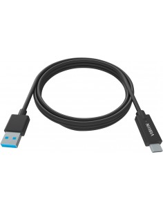 Vision TC 1MUSBCA BL cable USB 1 m USB 3.2 Gen 1 (3.1 Gen 1) USB A USB C Negro