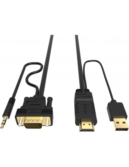 Vision TC-2MHDMIVGA-BL 2 m HDMI + USB VGA (D-Sub) + 3,5mm Negro