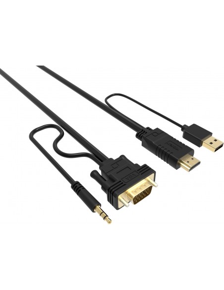 Vision TC-2MHDMIVGA-BL 2 m HDMI + USB VGA (D-Sub) + 3,5mm Negro