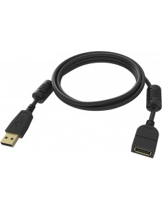 Vision TC-2MUSBEXT-BL cable USB 2 m USB 2.0 USB A Negro