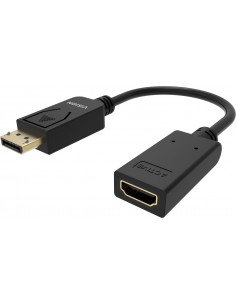 Vision TC-DPHDMI BL adaptador de cable de vídeo HDMI tipo A (Estándar) DisplayPort Negro