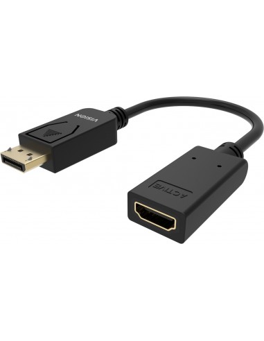 Vision TC-DPHDMI BL adaptador de cable de vídeo HDMI tipo A (Estándar) DisplayPort Negro