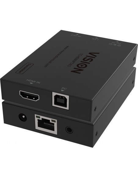 Vision HDMI-over-IP Transmitter Transmisor de señales AV Negro