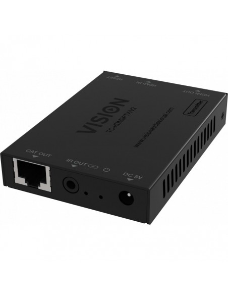 Vision TC-HDMIIPTX V2 extensor audio video Transmisor de señales AV Negro