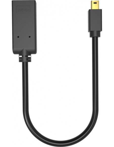 Vision TC-MDPHDMI BL adaptador de cable de vídeo Mini DisplayPort HDMI tipo A (Estándar) Negro