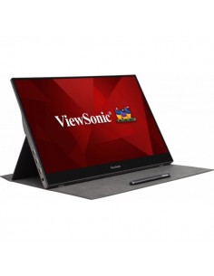 Viewsonic TD1655 pantalla para PC 39,6 cm (15.6") 1920 x 1080 Pixeles Full HD LED Pantalla táctil Multi-usuario Negro, Plata