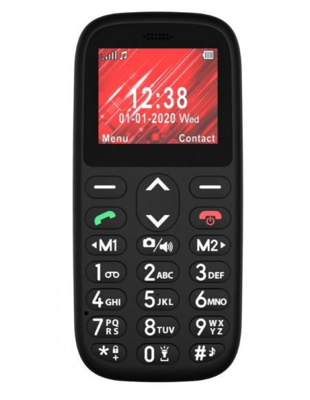 Telefunken S410 4,5 cm (1.77") 68 g Negro Teléfono para personas mayores