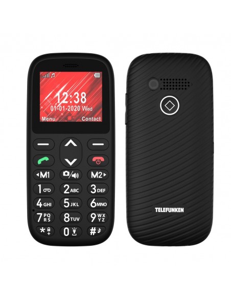 Telefunken S410 4,5 cm (1.77") 68 g Negro Teléfono para personas mayores