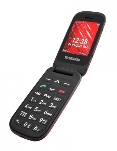 Telefunken S440 6,1 cm (2.4") 83 g Rojo Teléfono para personas mayores