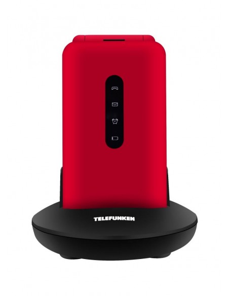 Telefunken S740 Red 7,11 cm (2.8") 129 g Rojo Teléfono para personas mayores