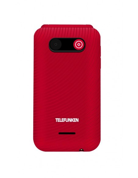Telefunken S740 Red 7,11 cm (2.8") 129 g Rojo Teléfono para personas mayores