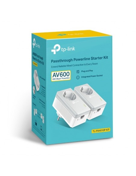 TP-Link TL-PA4010P KIT V5 adaptador de red PowerLine 600 Mbit s Ethernet Blanco 2 pieza(s)
