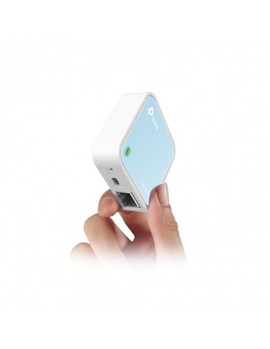 TP-Link TL-WR802N router inalámbrico Ethernet rápido Banda única (2,4 GHz) Azul, Blanco