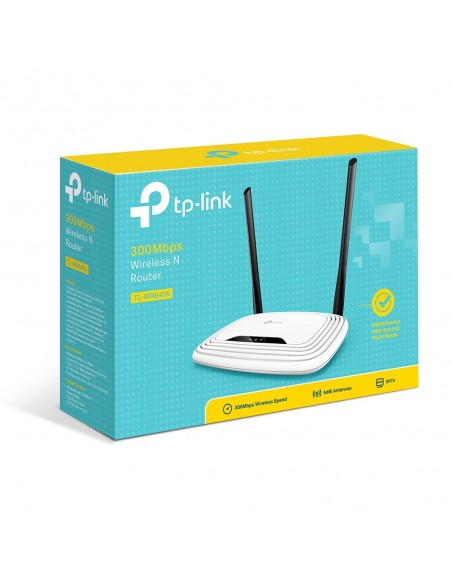 TP-Link TL-WR841N router inalámbrico Ethernet rápido Banda única (2,4 GHz) Blanco