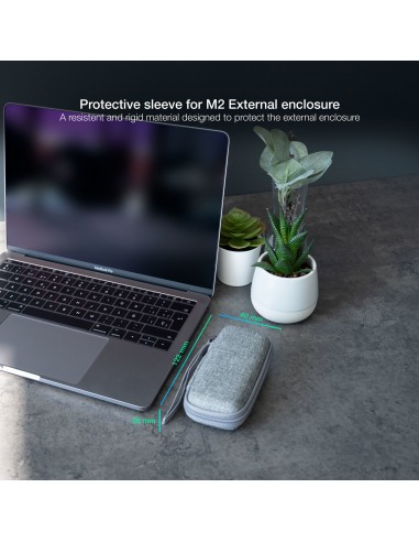 TooQ Estuche Protector para Caja Externa M2, Gris