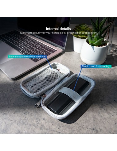 TooQ Estuche Protector para Caja Externa M2, Gris