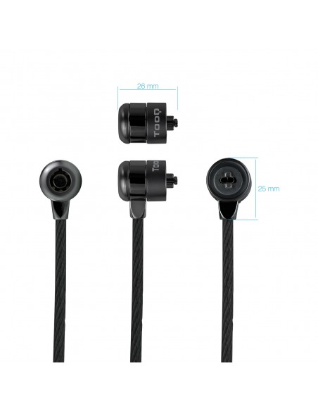 TooQ Cable de Seguridad con Llave para Portátiles 1.5 metros, Gris Oscuro