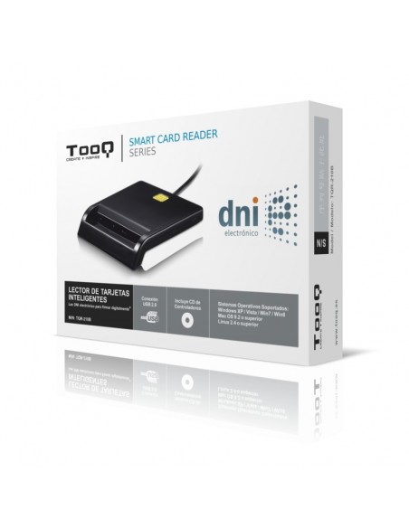 TooQ LECTOR DE TARJETA DNIe EXTERNO USB 2.0 NEGRO