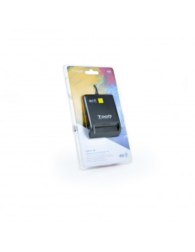 TooQ Lector de Tarjetas Inteligentes DNIe SIM USB-C, Negro