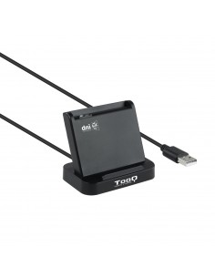 TooQ Lector de Tarjetas Inteligentes DNIe VISION USB 2.0, Negro