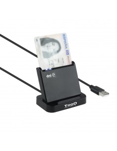 TooQ Lector de Tarjetas Inteligentes DNIe VISION USB 2.0, Negro 2