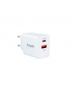 TooQ TQWC-2SC04WT cargador de dispositivo móvil Universal Blanco Corriente alterna Carga rápida Interior