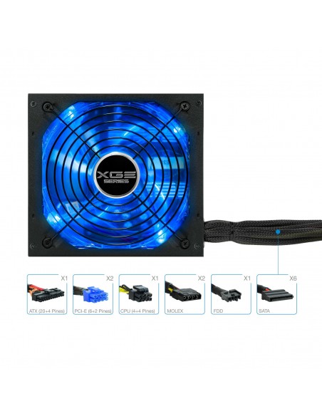 TooQ TQXGEII-700SAP unidad de fuente de alimentación 700 W 20+4 pin ATX ATX Negro TooQ TQXGEII-700SAP unidad de fuente de alimentación 700 W 20+4 pin ATX ATX Negro