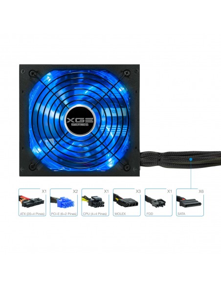 TooQ TQXGEII-800SAP unidad de fuente de alimentación 800 W 20+4 pin ATX ATX Negro TooQ TQXGEII-800SAP unidad de fuente de alimentación 800 W 20+4 pin ATX ATX Negro