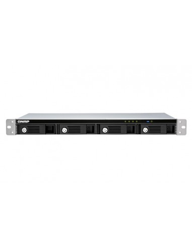 QNAP TR-004U caja para disco duro externo Carcasa de disco duro SSD Negro, Gris 2.5 3.5"