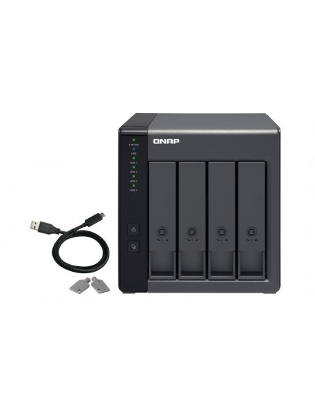 QNAP TR-004 caja para disco duro externo Carcasa de disco duro SSD Negro 2.5 3.5" QNAP TR-004 caja para disco duro externo Carcasa de disco duro SSD Negro 2.5 3.5"