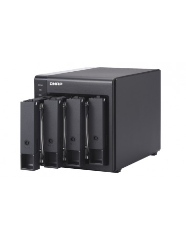 QNAP TR-004 caja para disco duro externo Carcasa de disco duro SSD Negro 2.5 3.5"