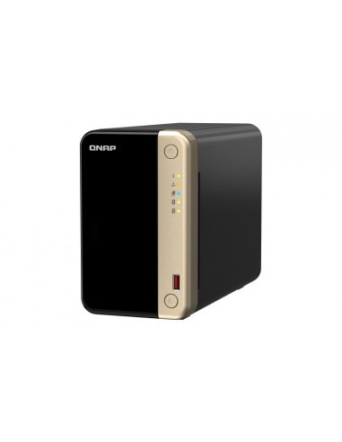 QNAP TS-264 NAS Torre Ethernet Negro, Oro N5095