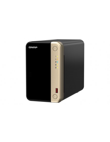 QNAP TS-264 NAS Torre Ethernet Negro, Oro N5095