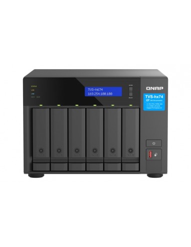 QNAP TVS-h674 NAS Torre Ethernet Negro i3-12100