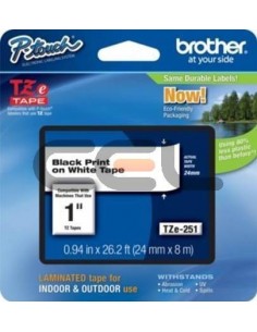 Brother TZE251CIV cinta para impresora de etiquetas TZ
