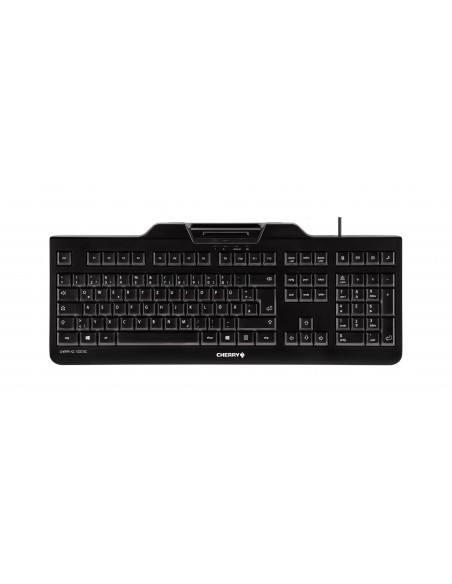 CHERRY KC 1000 SC teclado USB QWERTY Español Negro