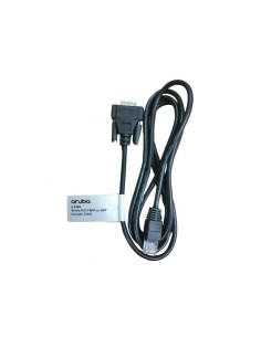 HPE JL448A cable de serie Negro 1,5 m DB-9