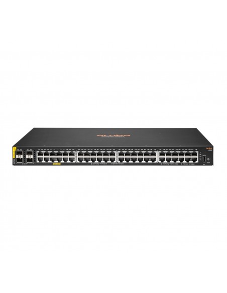 Aruba 6100 48G Class4 PoE 4SFP+ 370W Gestionado L3 Gigabit Ethernet (10 100 1000) Energía sobre Ethernet (PoE) 1U Negro