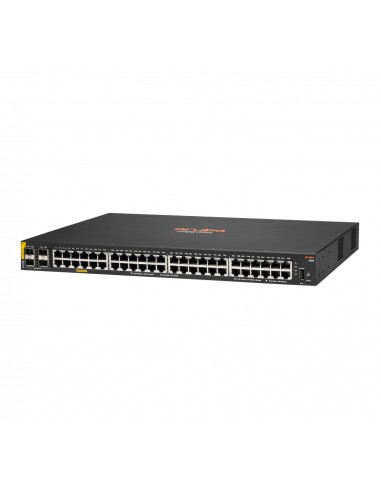 Aruba 6100 48G Class4 PoE 4SFP+ 370W Gestionado L3 Gigabit Ethernet (10 100 1000) Energía sobre Ethernet (PoE) 1U Negro