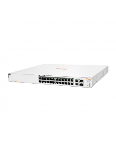 HPE Aruba Instant On 1960 24G 20p Class4 4p Class6 PoE 2XGT 2SFP+ 370W Gestionado L2+ Gigabit Ethernet (10 100 1000) Energía