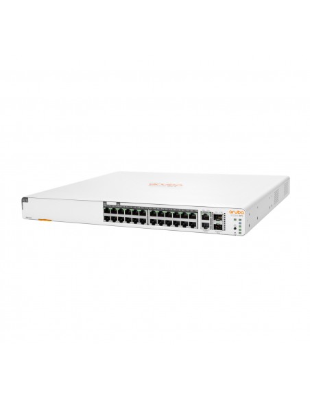 HPE Aruba Instant On 1960 24G 20p Class4 4p Class6 PoE 2XGT 2SFP+ 370W Gestionado L2+ Gigabit Ethernet (10 100 1000) Energía