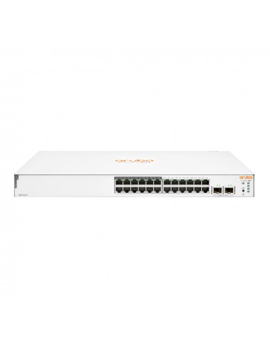 Aruba Instant On 1830 24G 12p Class4 PoE 2SFP 195W Gestionado L2 Gigabit Ethernet (10 100 1000) Energía sobre Ethernet (PoE) 1U