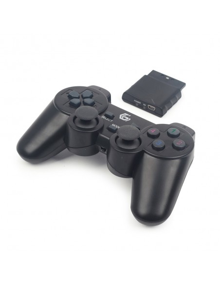 Gembird JPD-WDV-01 mando y volante Negro RF Gamepad PC, Playstation 2, Playstation 3