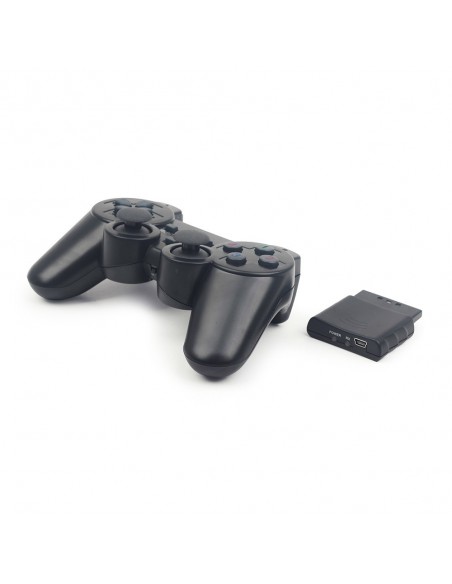 Gembird JPD-WDV-01 mando y volante Negro RF Gamepad PC, Playstation 2, Playstation 3