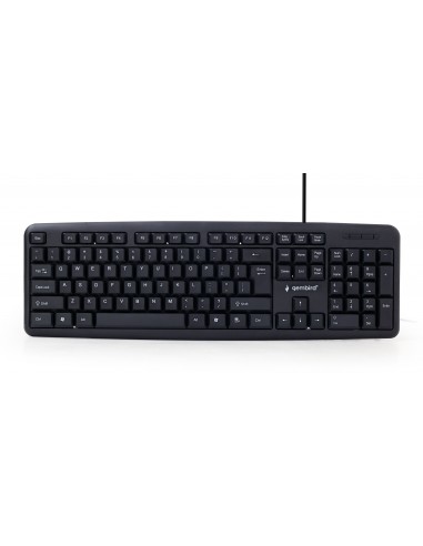 Gembird KB-U-103-PT teclado USB Portugués Negro