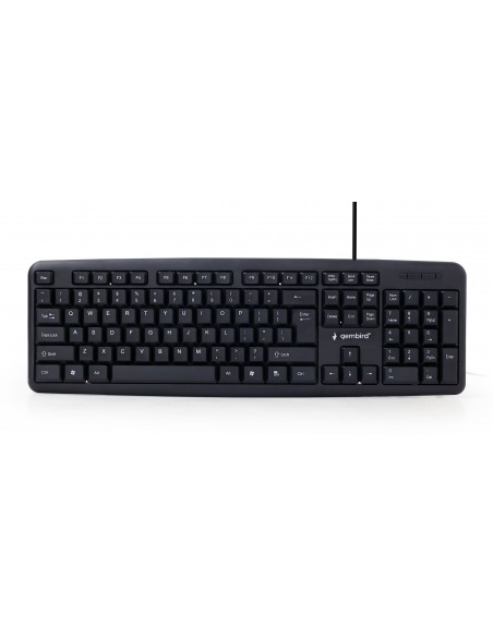 Gembird KB-U-103-PT teclado USB Portugués Negro