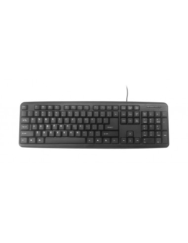 Gembird KB-U-103 teclado USB Inglés de EE. UU. Negro