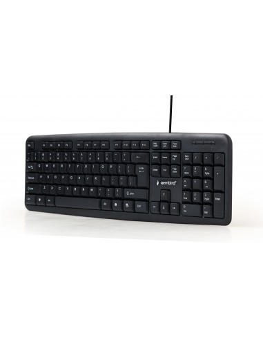 Gembird KB-U-103 teclado USB Inglés de EE. UU. Negro